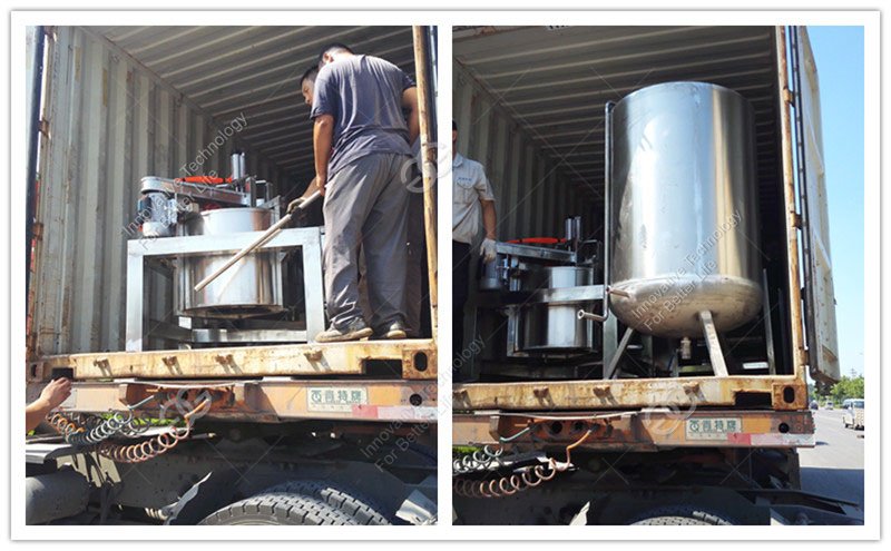 Container Loading for Frying Machine