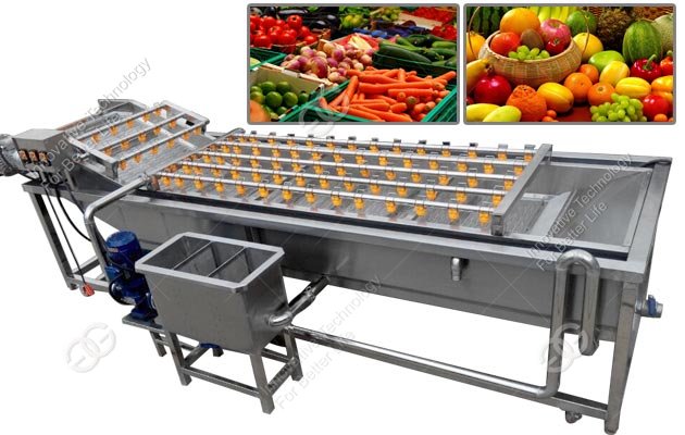 Fruit and Vegetable Bubble Cleaning Machine